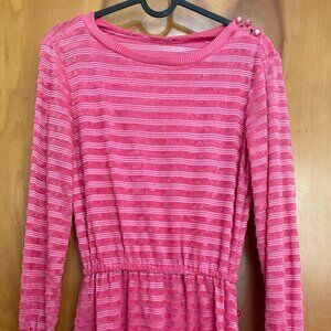 Vintage Pink Burnout Dress